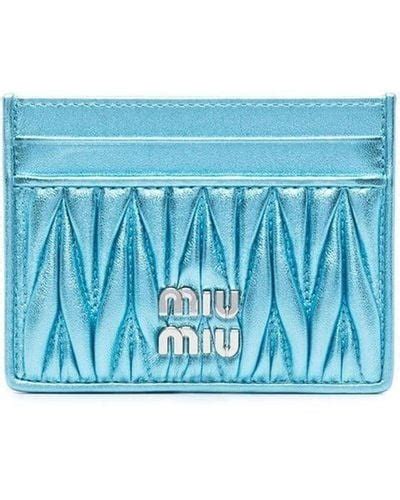 miu miu blue wallet|Wallets, Cardholders And Pouches .